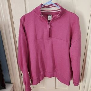 Victoria's Secret - PINK - Pullover Sweatshirt - Collar Half Zip